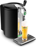 Krups Beertender Machine bière pression  F?ts de 5 L  Marques du groupe Heineken  Témoin lumineux  Température et mousse parfaites  Bière fra?che  Installation facile  Compact noire VB450E10