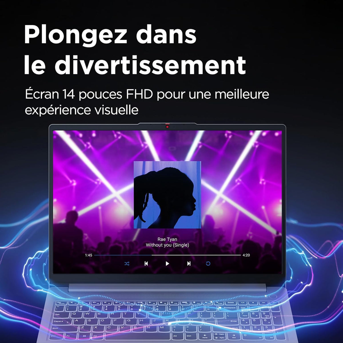 Lenovo IdeaPad Slim 3 14IRH8 - Ordinateur Portable 14'' FHD (Intel Core i7-13620H  RAM 16Go  SSD 512Go  Intel UHD Graphics  Windows 11 Home) Clavier AZERTY Fran?ais - Gris