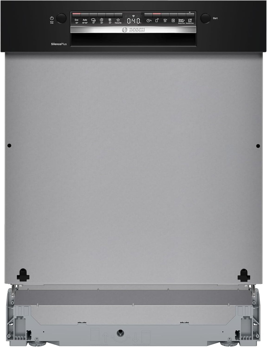 Bosch SMI4HCB19E, Série 4, Lave-vaisselle encastrable, 60cm, 14 couverts, Silence Plus 42 dB, Bandeau noir