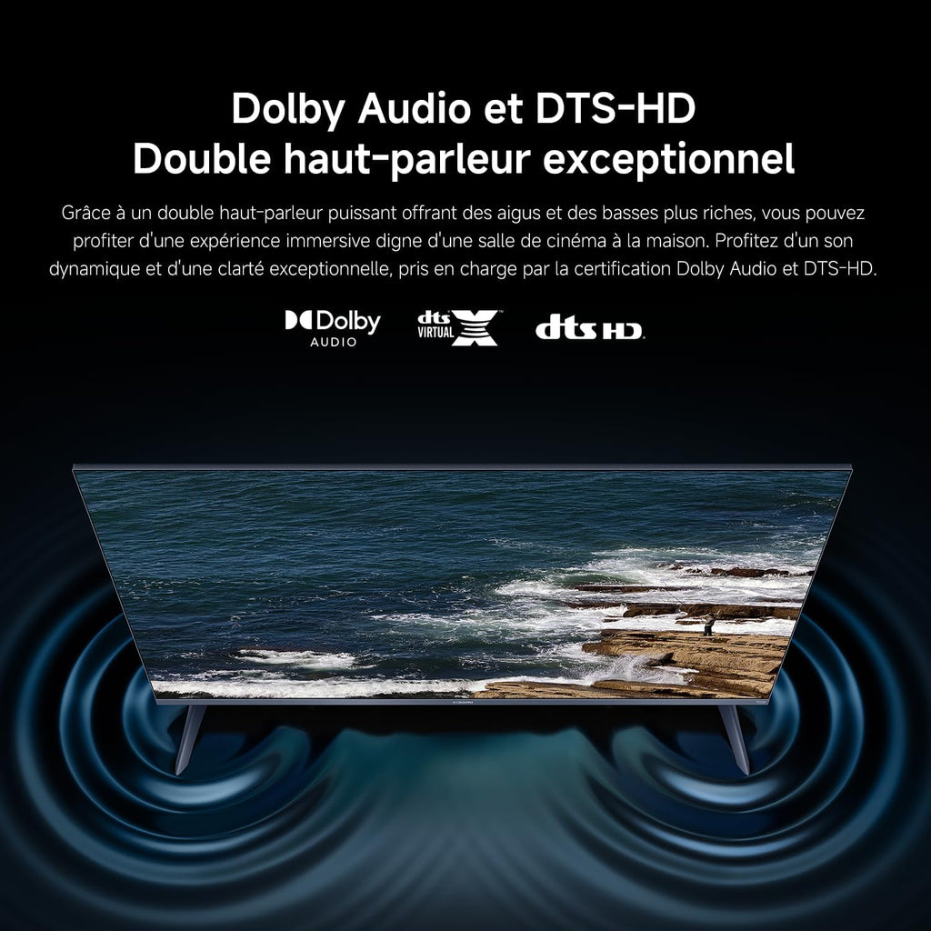 Xiaomi TV F Pro 32, 81 cm (32 Pouces), QLED, Smart TV, Fire OS7, Contr?le Vocal Alexa, Dolby Audio?, DTS Virtual:X, DTS-HD, Compatible avec Apple AirPlay