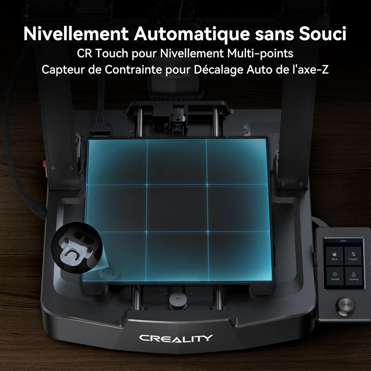 Creality Ender 3 V3 SE Imprimante 3D, Mise à Niveau Automatique CR Touch, 250mm/s Haute Vitesse Impression, Assemblage Rapide, Extrudeuse Directe Sprite à Double Axe-Z pour Les Débutants 220x220x250mm