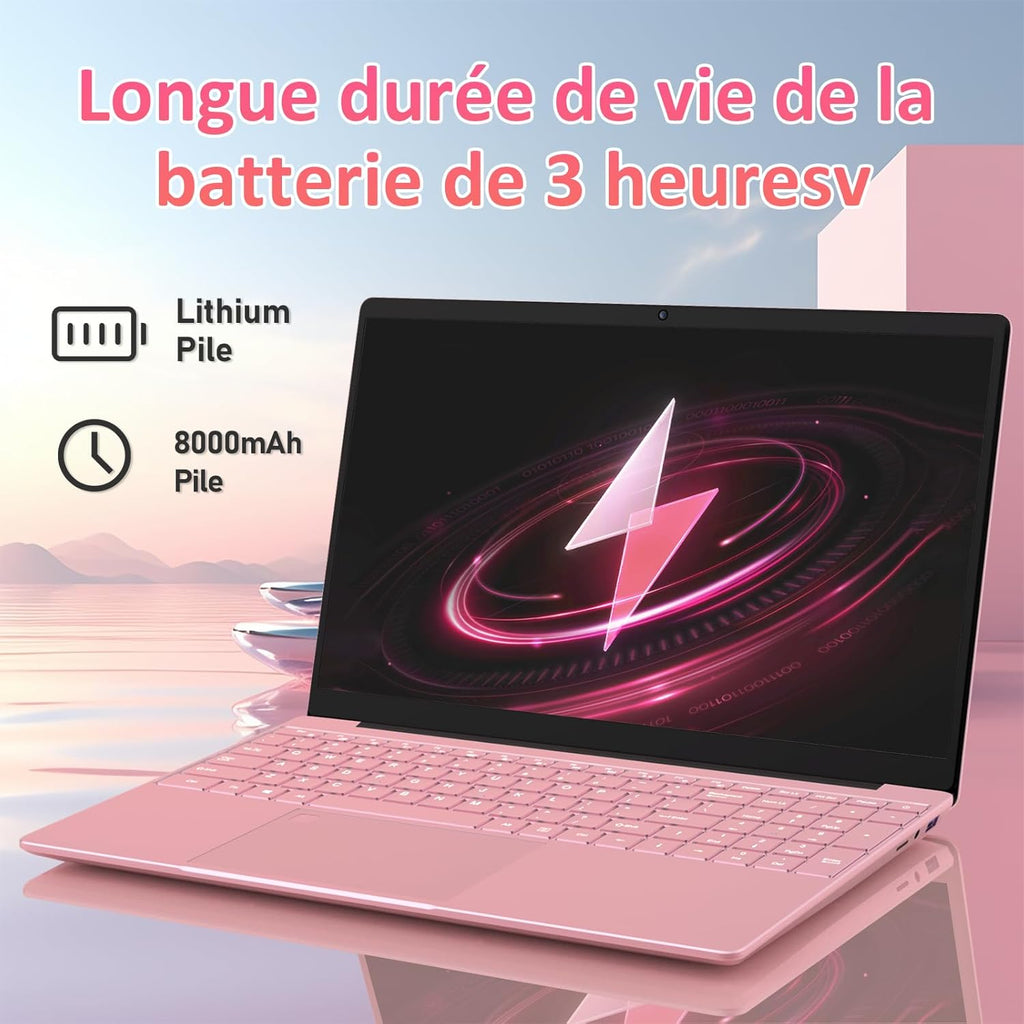 Pryloxen Ordinateur Portable Ultra-Fin 15 6" FHD IPS - Processeur Celeron N150 3 4 GHz  32 Go DDR4/1 to SSD  Clavier Rétroéclairé  Wi-FI 5G & Batterie 8000 mAh (360 × 275 × 18 mm  1 679 kg)