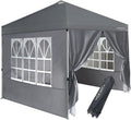 Origem Tonnelle Pliante 3x3 Imperméable & 2,5 x 2,5m & 3x6m avec Parois Latérales, Barnum Montage en Un Geste & Sac de Rangement à roulettes, Tonnelle de Jardin Exterieur, Idéal pour Camping