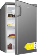 Bomann Réfrigérateur 133L inox VS2195-1-inox, Capacité nette : 133 litres, éclairage intérieur à DEL, Contr?le de la température en continu, 3 clayettes en verre