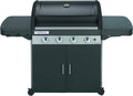 Campingaz Barbecue à gaz Class 4 LD Plus  4 br?leurs  Puissance 12.8kW Système de nettoyage facile InstaClean  grille et plancha en fonte double émaillage  2 tablettes latérales