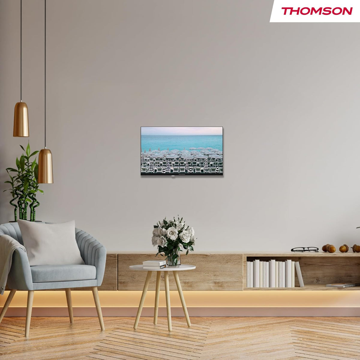 THOMSON 24 Pouces (60 cm) LED HD Easy TV - Non Smart - Hotel Mode  USB  HDMI  Triple-Tuner (Cable/Satellite/Antenne)  AV in  CI+  A+ Panneau - 24HD2S13