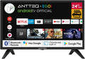 Antteq G24 Smart TV 24 Pouces (60 cm)  Television 220/12V  Bluetooth compatibilité avec Google Assistant  Triple Tuner (DVB-S2/T2/C)  WiFi  Bluetooth  HDMI  USB  Miroir d’écran  Idéal Camping