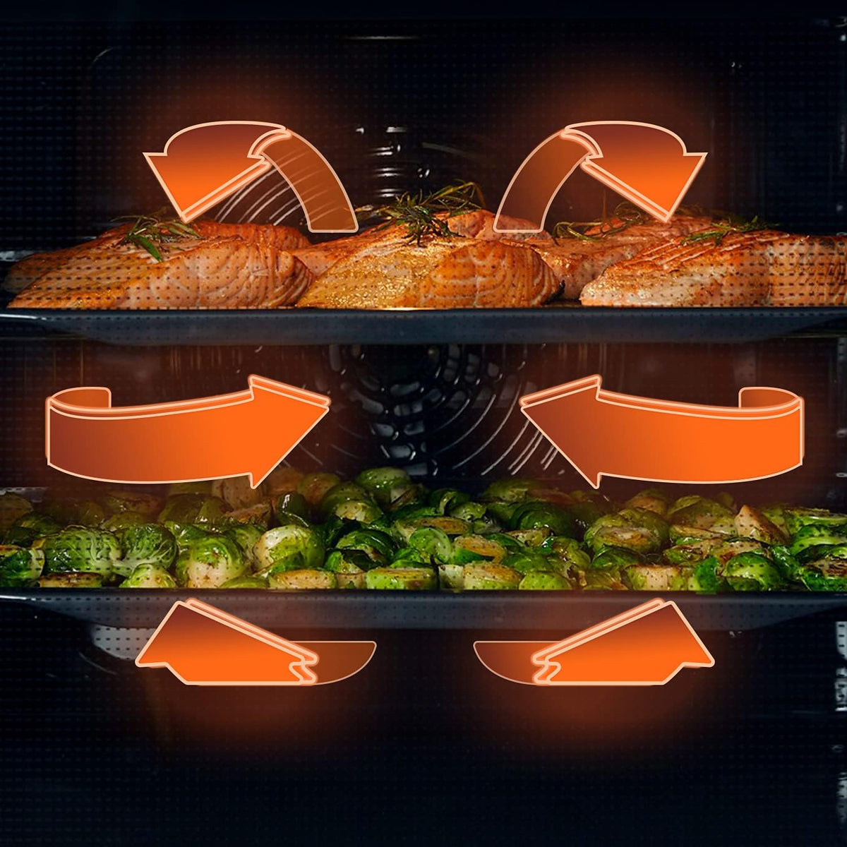 Hisense BI62216AX Four multifonction ventilé, cavité XXL 77L, nettoyage eau Clean, 13 fonctions de cuisson, fonction pizza 300 °C, cuisson AirFry, écran LED, commande tactile, préchauffage rapide