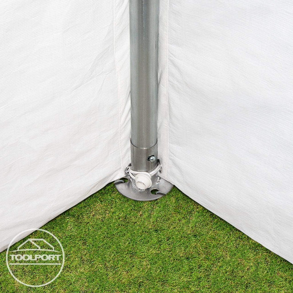 TOOLPORT Tente de réception 3x2 m pavillon Blanc bache PE 350 N imperméable Tente de Jardin