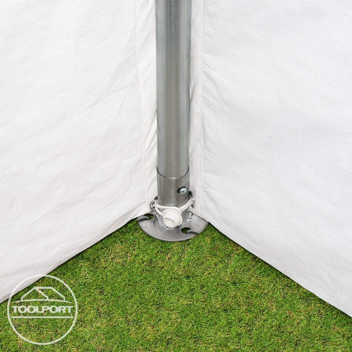 TOOLPORT Tente de réception 3x2 m pavillon Blanc bache PE 350 N imperméable Tente de Jardin