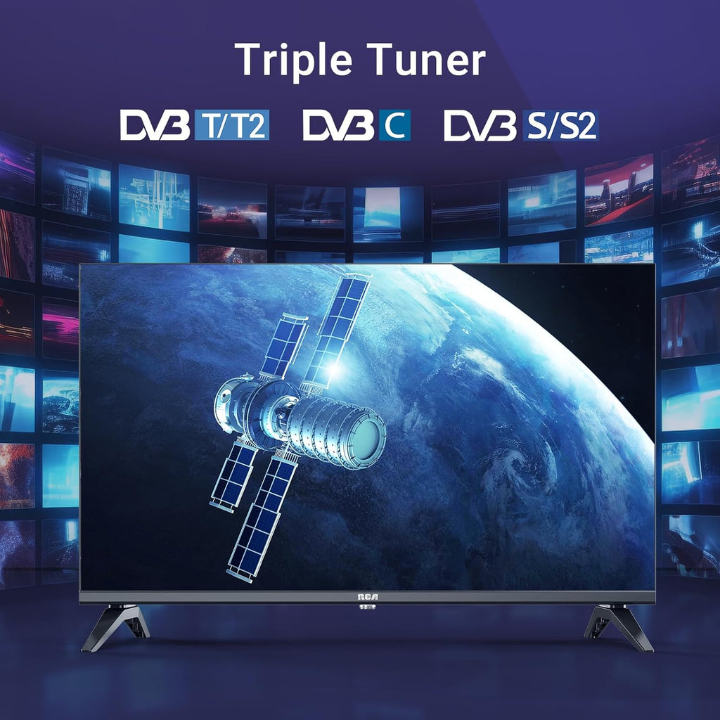 RCA VRS32HQ1 Smart TV 32 Pouces (80 cm) WiFi VIDAA Connectée Téléviseurs sans Bord avec Triple Tuner(DVB-C/S2/-T2)  Molotov  Netflix  Prime Video  +  Youtube - 2024