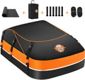Sailnovo Sac de toit pliable 595 l, matériau étanche 1000D, tapis antidérapant, 8 sangles renforcées, 6 crochets de porte, pour le transport des bagages sur tous les véhicules avec/sans barres de toit