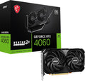 MSI Gaming Carte Graphique GeForce RTX 4060  8 Go GDRR6  128-bit  HDMI/DP  NVLink avec Ventilateur Torx 4.0  Carte Graphique avec Architecture Ada Lovelace (RTX 4060 Ventus 2X Black 8G OC)