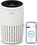 Bosch Air 4000i - Purificateur d'air intelligent - Couvre 62,5 m2 - Filtre efficacement plus de 99% des polluants - Mode Auto/Sommeil (< 25 dB(A)) - CADR : 300 m3/h - Connectivité avec écran et app