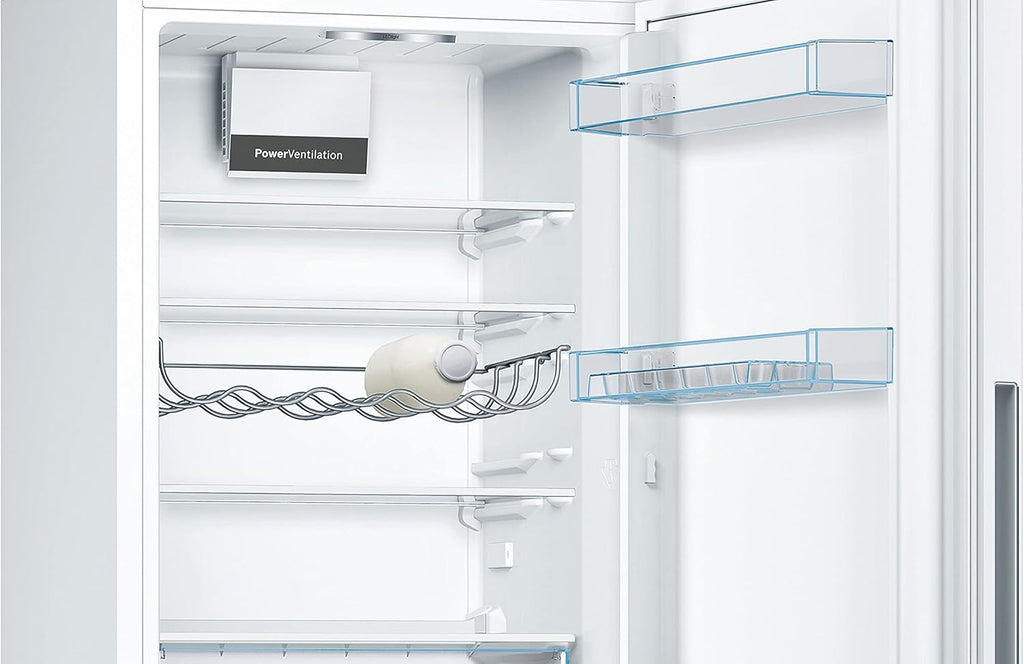 Bosch KGV33VWEAS, Série 4, Réfrigérateur congélateur, Pose libre, 176 x 60 cm, 195 L / 94 L, Blanc