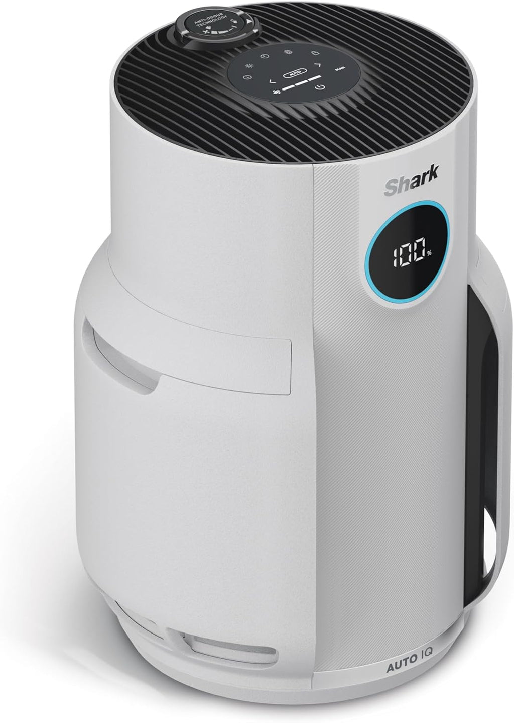 Shark NeverChange jusqu'à 5 ans Purificateur d'air, Filtre HEPA 5 ans, Couverture 60m2, Capture 99,97% des Allergènes, Mode Automatique,Silencieux, Affichage LED, pour Maison et Chambre, Blanc HP150EU