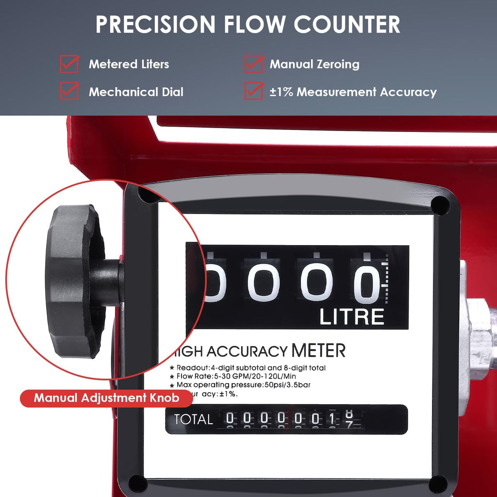 Pompe à diesel 230 V 550 W auto-amor?ante - Stations essence mobiles 60/min - Avec tuyaux et pistolet de distribution - Pour voitures  camions citernes  etc.