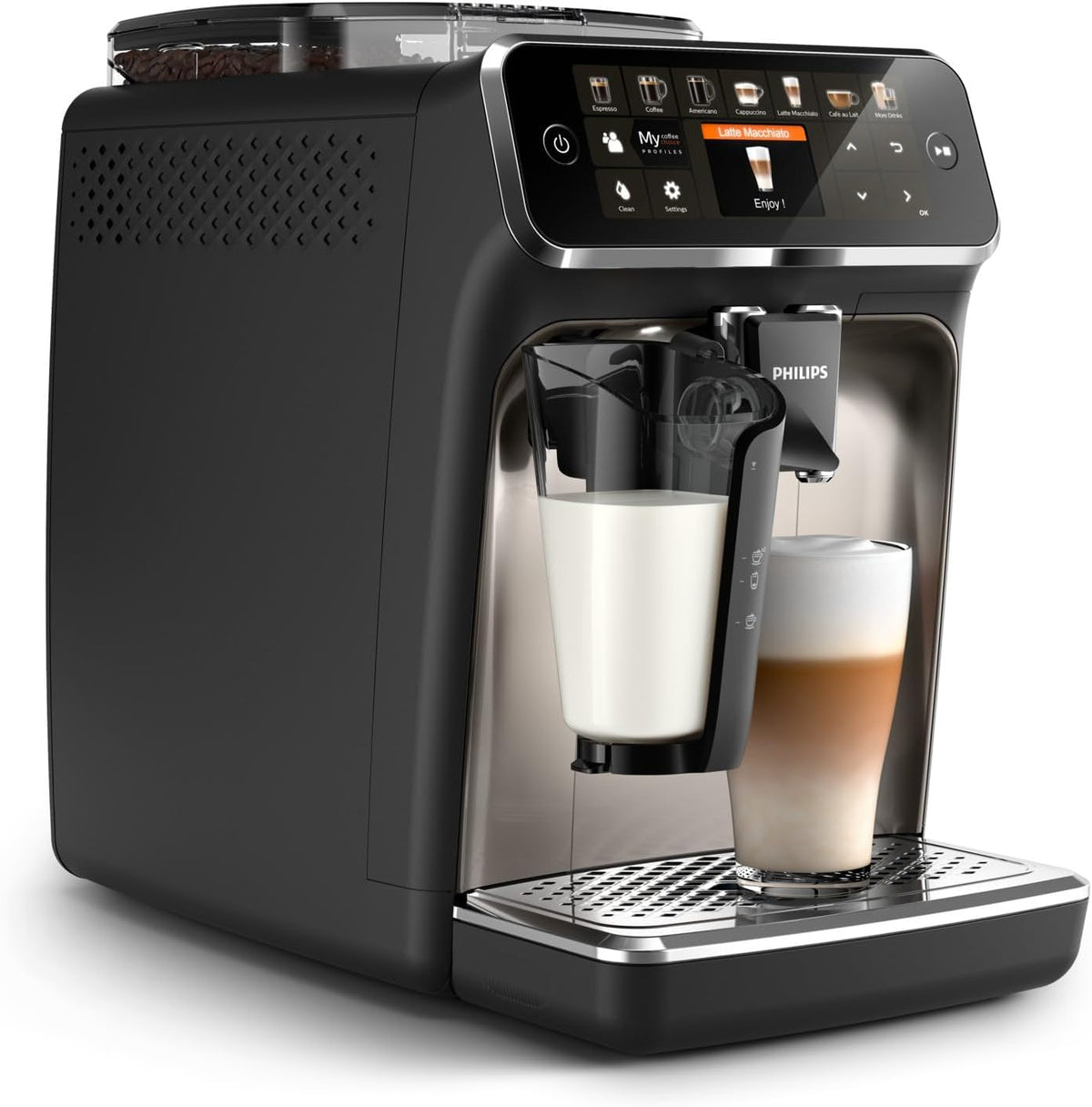 Philips Series 5400 EP5441/50 espressomachine - intuïtieve kleurendisplay close-up