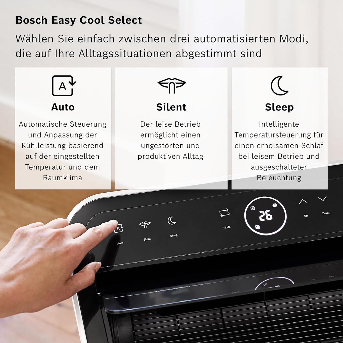 Bosch Cool 4000 Mobiles Klimagerät - 3-in-1: Klimagerät – Lieferumfang 10/66