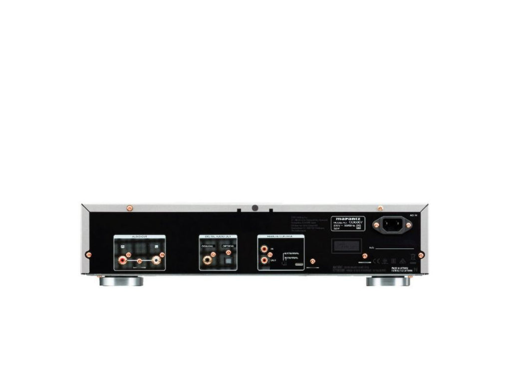 Marantz CD6007 cd-speler – cd-lade en display close-up