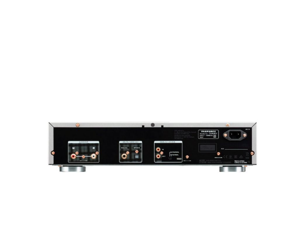 Marantz CD6007 cd-speler – cd-lade en display close-up