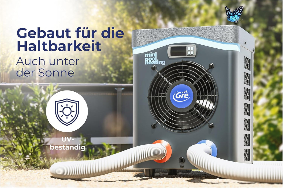 Kompaktes Gehäuse der Mini-Wärmepumpe