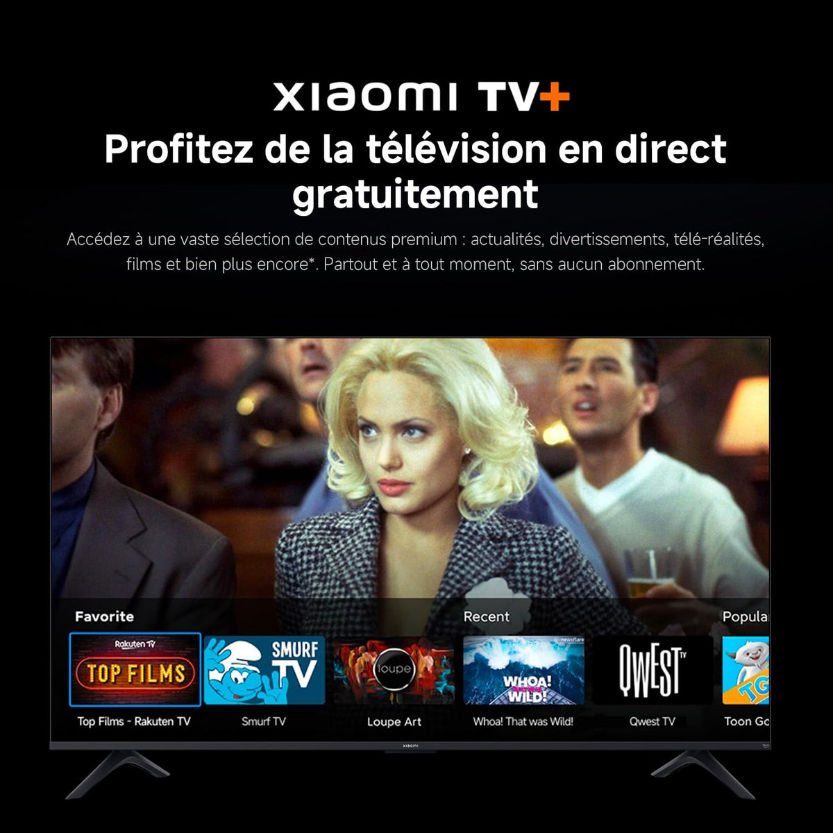 Xiaomi TV F 65 inch 4K smart tv, miniatuur van het toestel uitgeschakeld