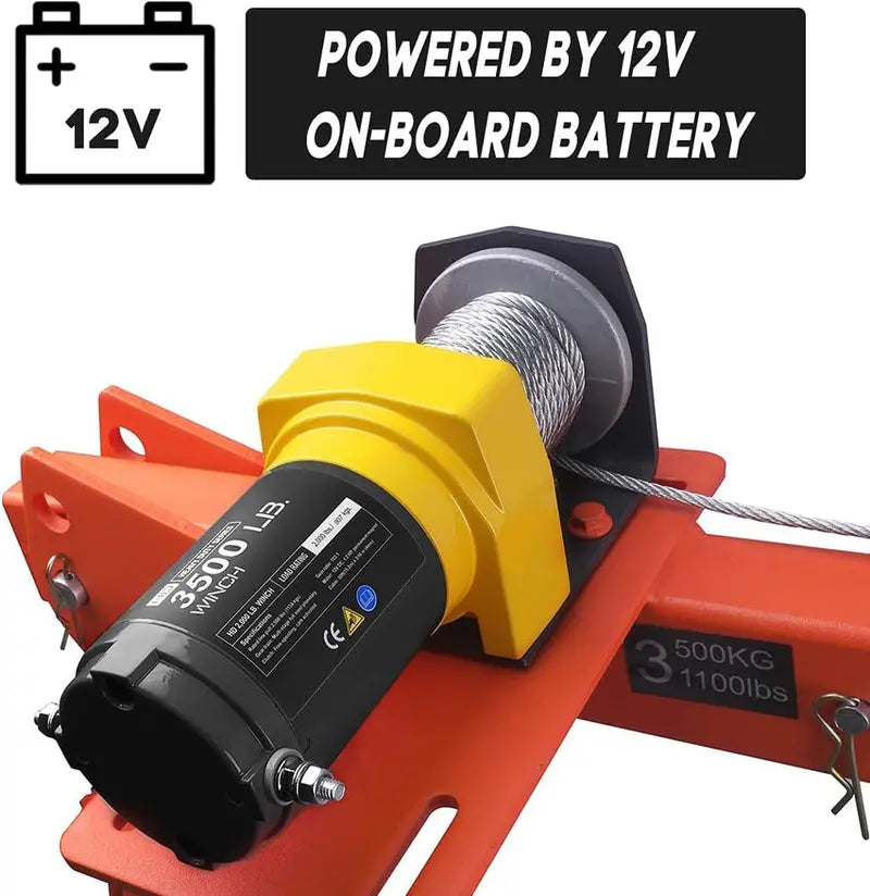 12V elektrische lier en kabel van de Pismire vrachtwagenkraan