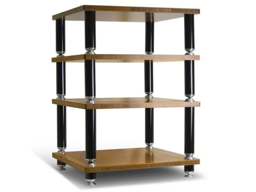 Norstone Stabbl HiFi meubel - detail van een glazen plank