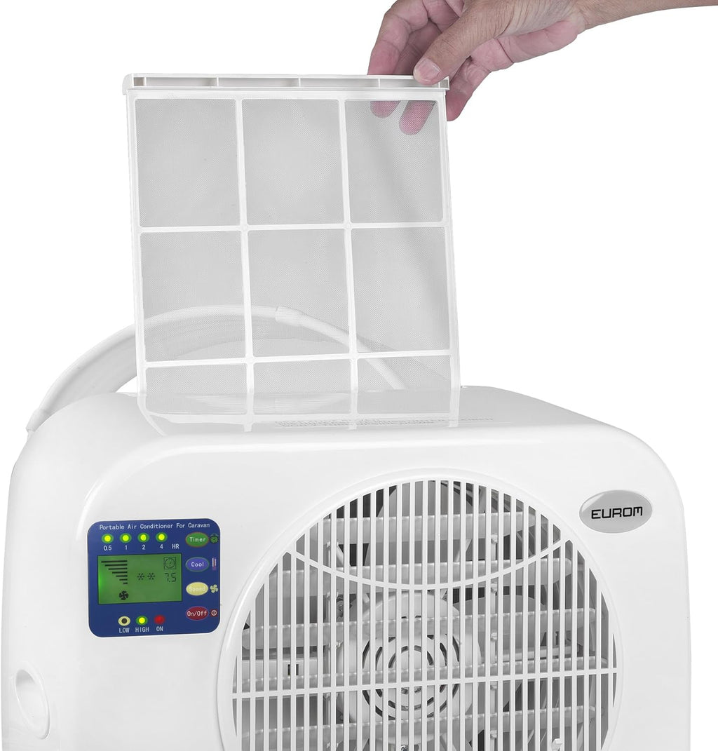 EUROM Split Climatiseur AC2401 pour caravane  camping-car  bateau  bus  camping-car  caravane  mobil-home | Climatiseur mobile avec 2400 BTU | Modèle amélioré du légendaire climatiseur AC2400