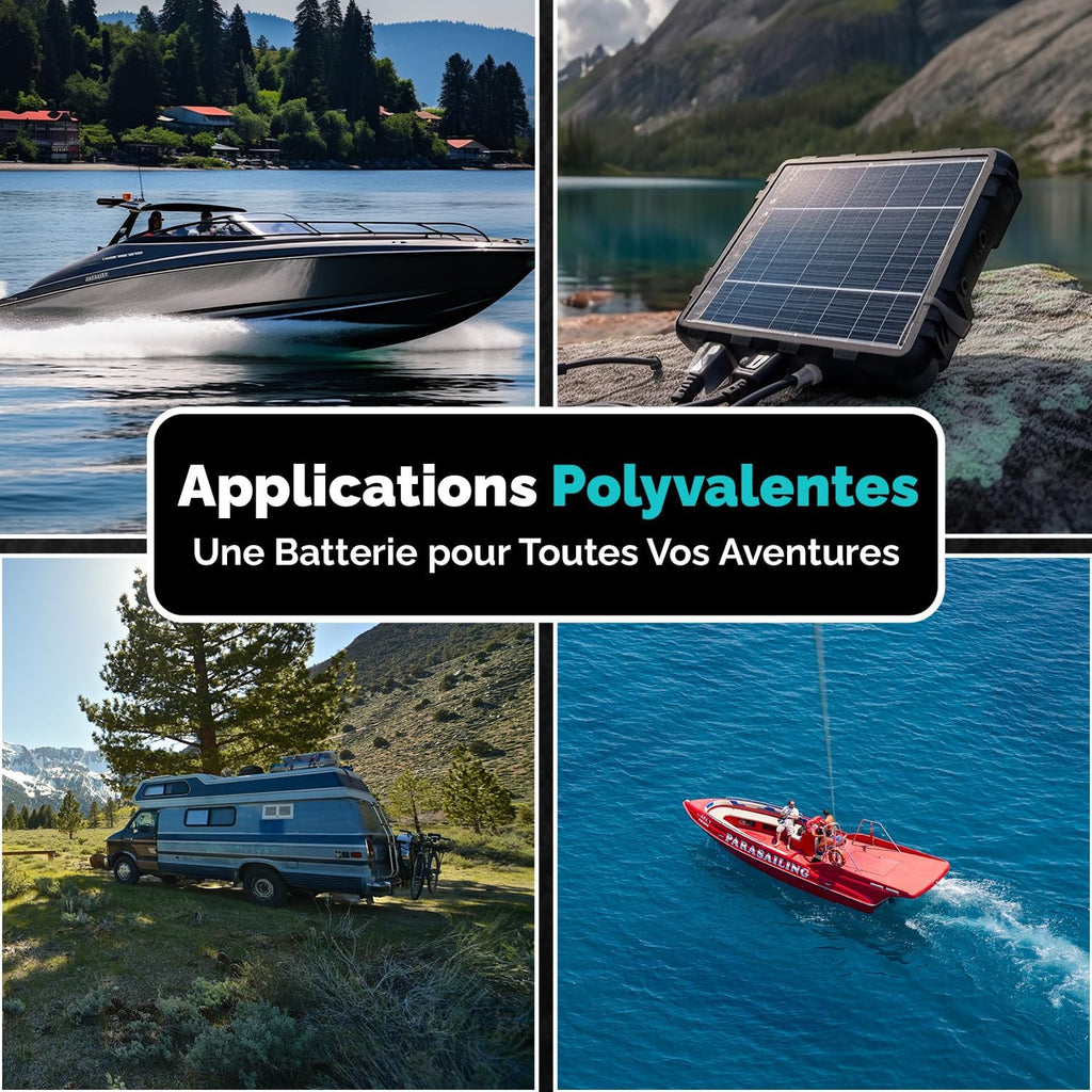 Batterie AGM 100Ah 12V Décharge Profonde Sans Entretien étanche – Accumulateur Idéal pour Panneaux Solaires, Camping-Car, Voiture, Bateau, Fourgon Aménagé, Systèmes Photovolta?ques, énergie Solaire,