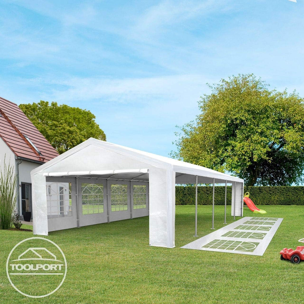 TOOLPORT Tente de réception 3x2 m pavillon Blanc bache PE 350 N imperméable Tente de Jardin