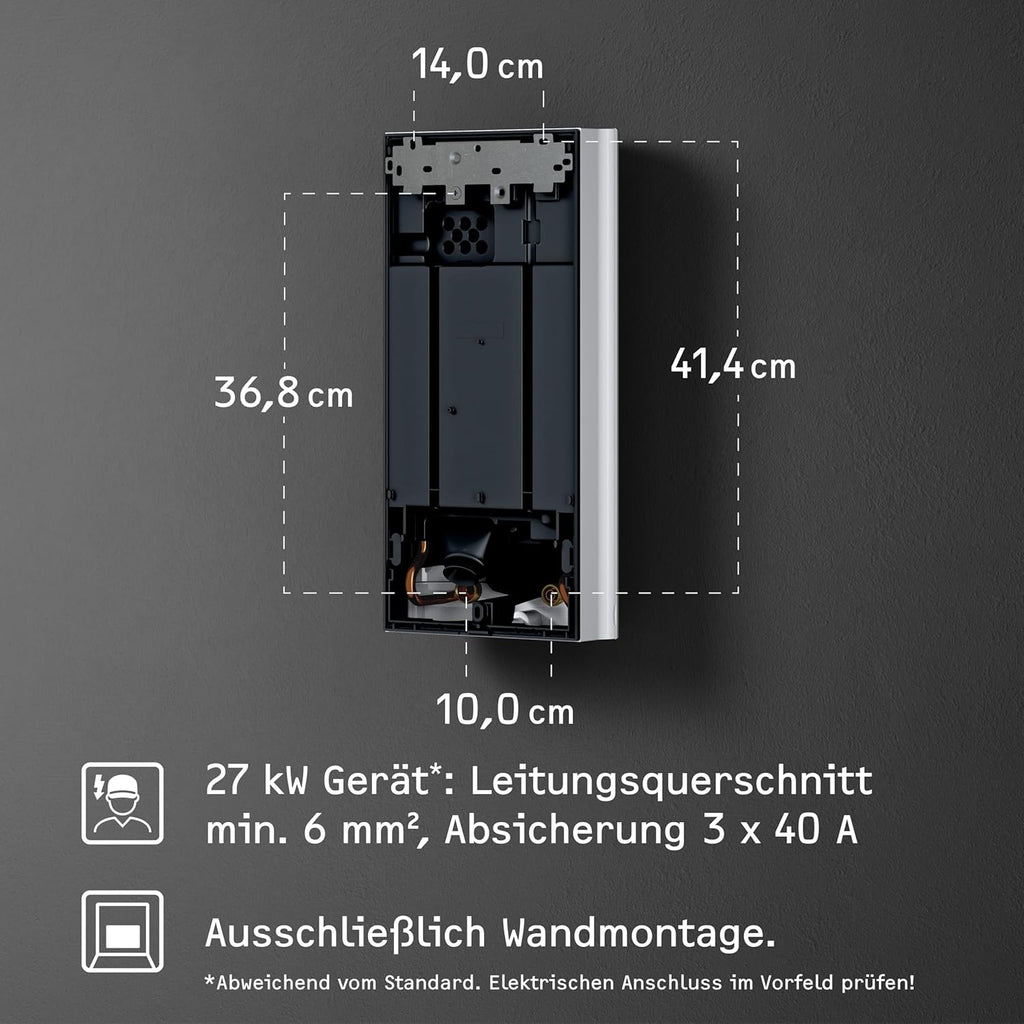 STIEBEL ELTRON Chauffe-eau électronique HDB-E 27 Tendance, température précise grace à la technologie 2i, température souhaitée réglable en interne, certifié VDE, 204210