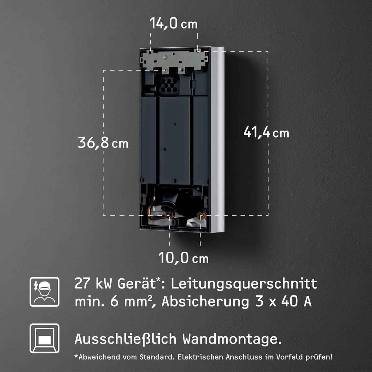 STIEBEL ELTRON Chauffe-eau électronique HDB-E 27 Tendance, température précise grace à la technologie 2i, température souhaitée réglable en interne, certifié VDE, 204210