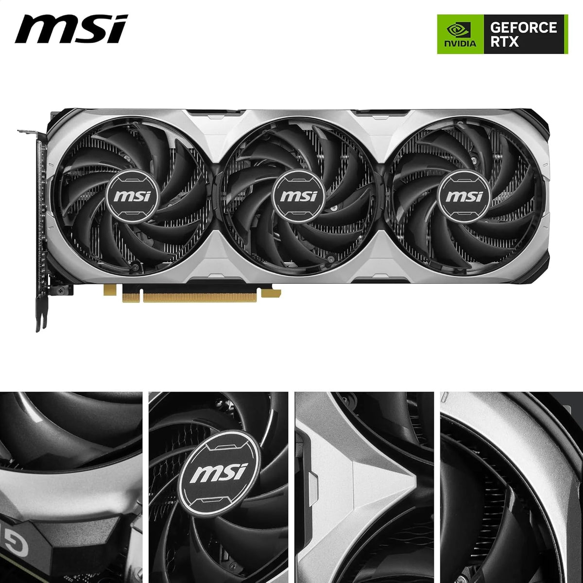 MSI GeForce RTX 4060 Ti Ventus 3X E 8G OC Carte Graphique - 8 Go GDDR6 (18 GB/s 128-bit)  PCIe 4.0-3 x Ventilateurs TORX 4.0 - HDMI 2.1a  DisplayPort 1.4a
