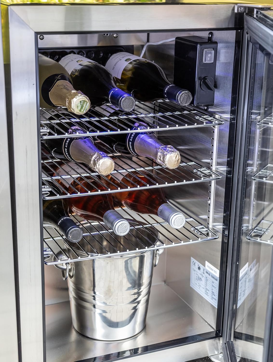 Ondis24 Cuisine d'extérieur Barbecue à gaz Réfrigérateur évier en acier inoxydable