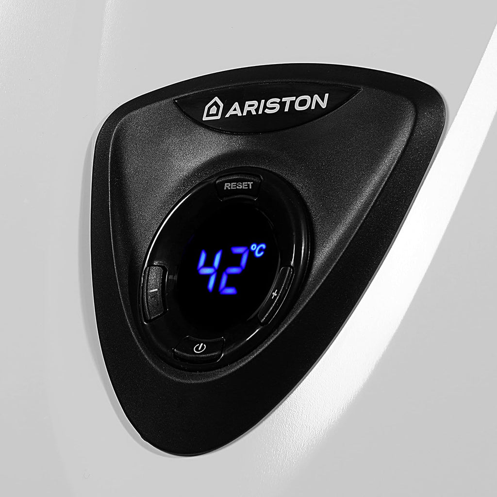 Ariston FAST EVO X DISPLAY Chauffe-eau gaz instantané, Low Nox, 14 l/min, 15 pourcent d'économies d'énergies, Classe énergétique A, Con?u et fabriqué pour être installé en France, Blanc, 14l/min