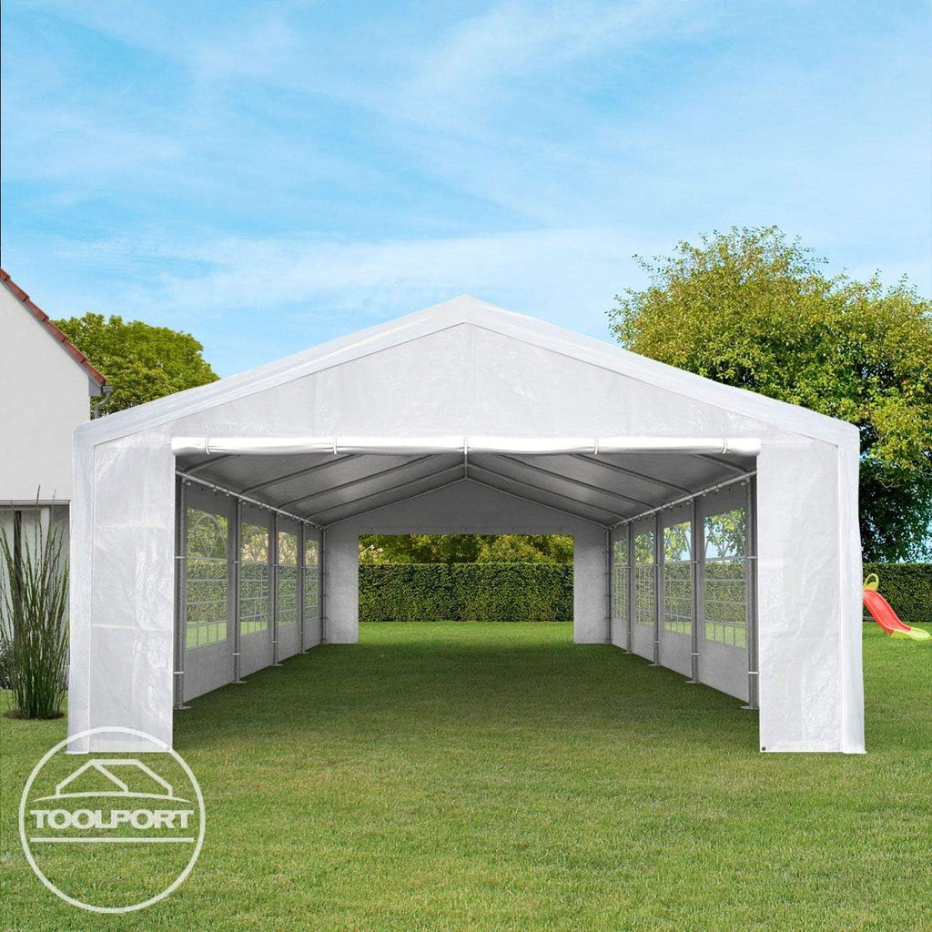 TOOLPORT Tente de réception 3x2 m pavillon Blanc bache PE 350 N imperméable Tente de Jardin