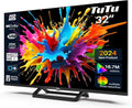 TuTu Téléviseurs 32 Pouces (80 cm) LED Central Pied TV HD Ready Triple Tuner (DVB-C / T2 / S2)  HDMI x2  CI+  Lecteur multimédia USB 2.0  Mode h?tel  Dolby Audio  2024