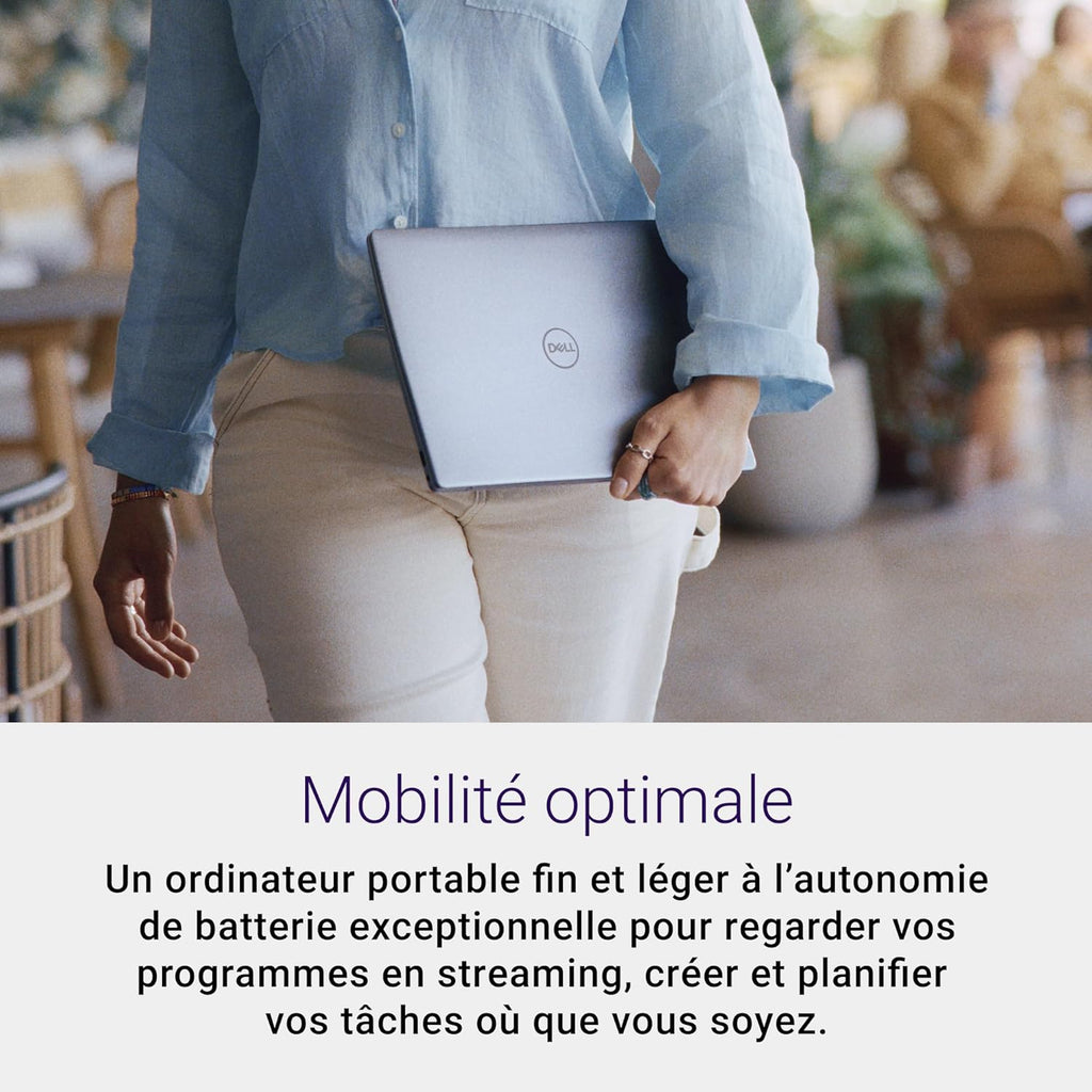 Dell Inspiron 14 (5441) Copilot+ PC Portable 14" écran FHD+ 60 Hz  Snapdragon X Plus  16 Go RAM  512 Go SSD  Qualcomm Adreno  Windows 11 Home  Clavier rétroéclairé AZERTY - Gris Titane