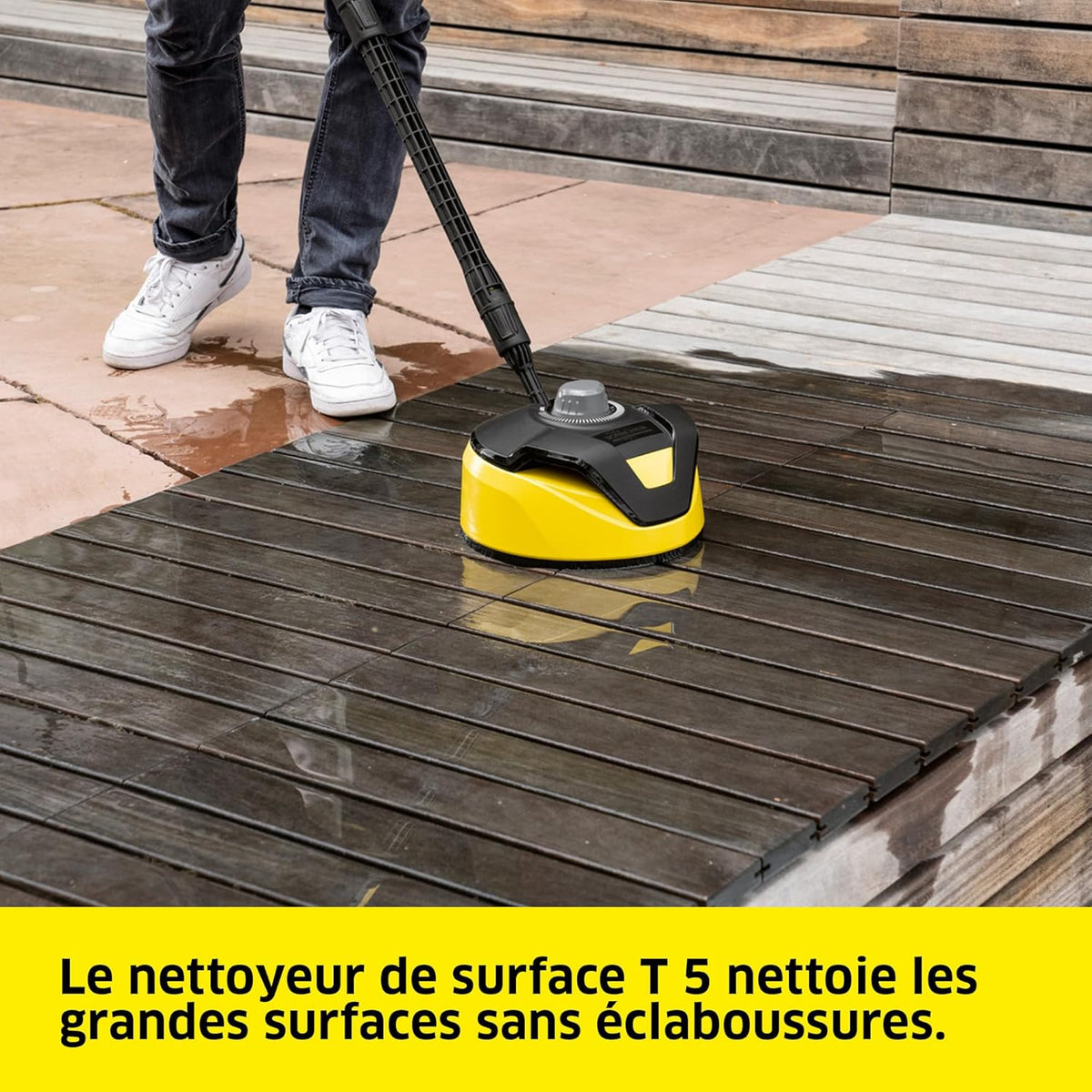 K?rcher Nettoyeur Haute Pression K 4 FJ Home, Pression max. 130 bar, Débit : 420 l/h, Surface : 30 m2/h, Filtre à Eau, Poids : 5,7 kg, Pistolet HP, Rotabuse, Lance Vario Power, Buse à Mousse, Home Kit