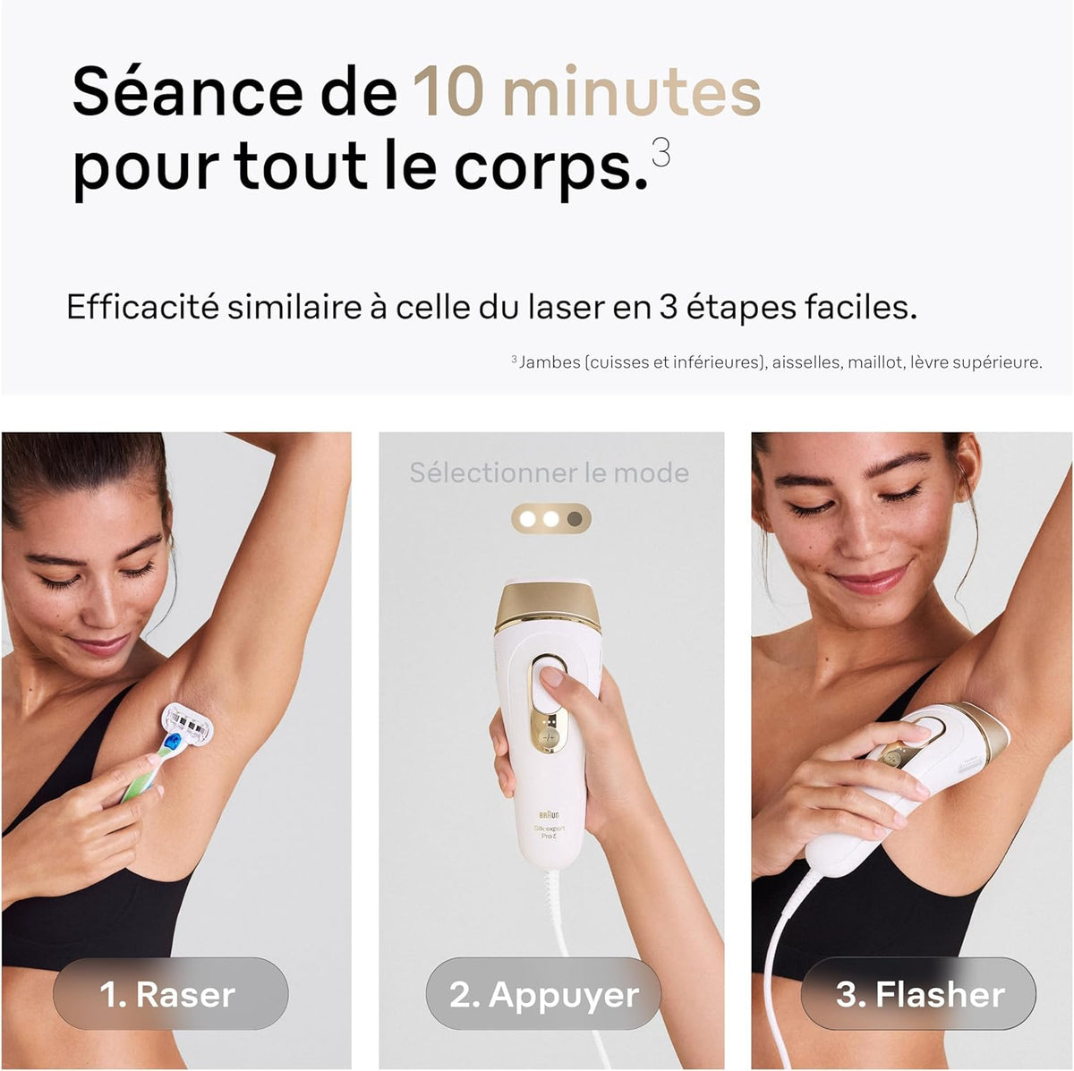 Braun épilateur à Lumière Pulsée Silk·expert Pro 5 PL5342, épilation Semi-Définitive, Alternative Au , Résultats En 2 Séances, Rasoir Venus, 4 Têtes Pour épiler Jambes, Visage, Maillot Et Plus