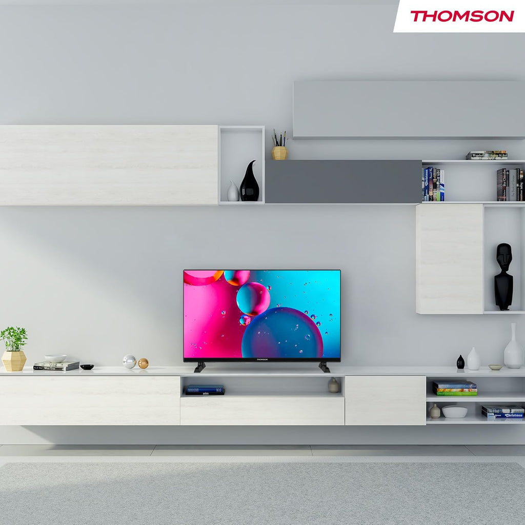 THOMSON 32 Pouces (82 cm) HD LED Fire TV mit Alexa-Sprachsteuerung  AirPlay  Triple Tuner(Cable-Satellite-Antenne)  Bluetooth 5.0  HDMI  USB-Anschlüsse  AV in  CI  USB – 32HF2S34