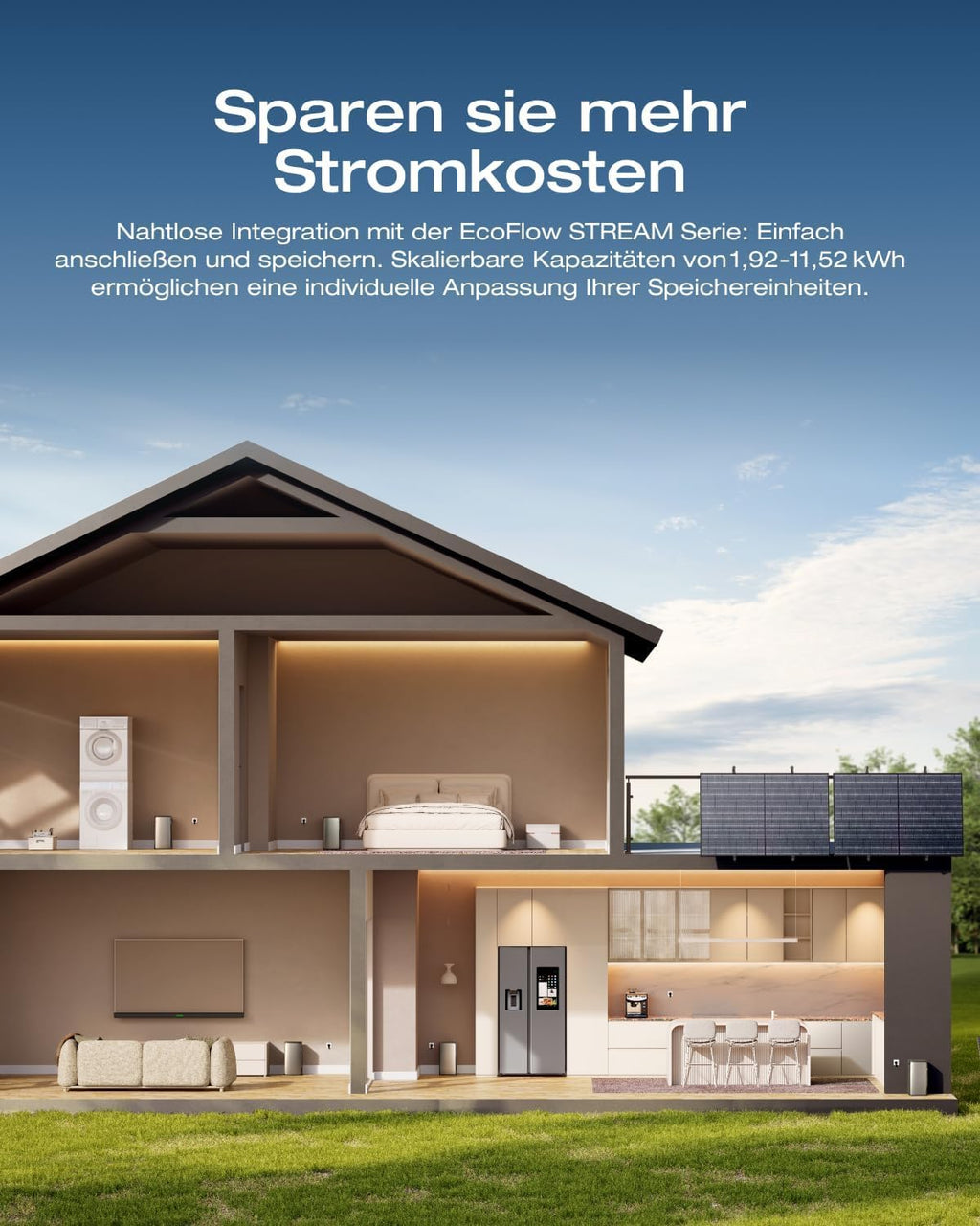 Solarway® 1000Wp / 800W Balkonkraftwerk komplett Steckdose - – Nahaufnahme 7/7