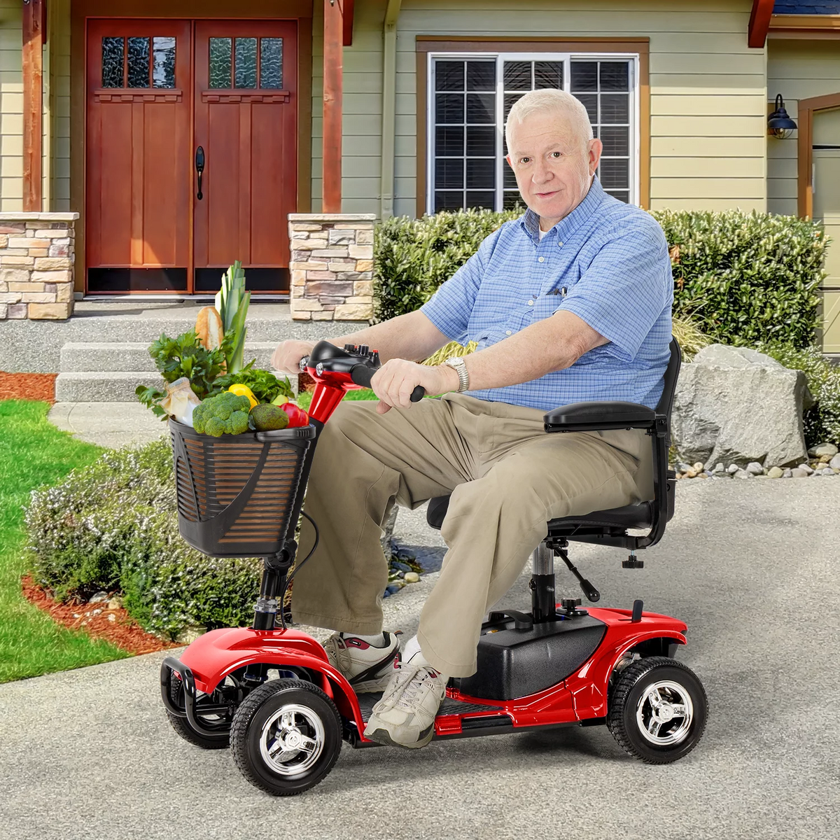 UltraLite A898 scootmobiel ingeklapte compacte vorm