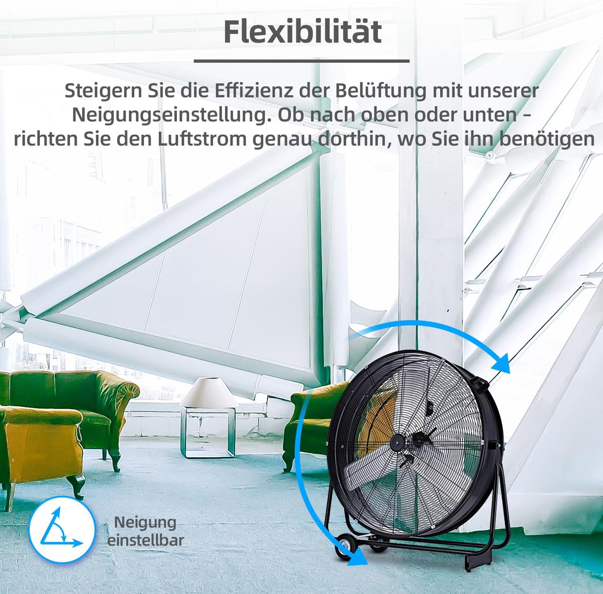 Drehschalter zur Stufenwahl am Ventilator