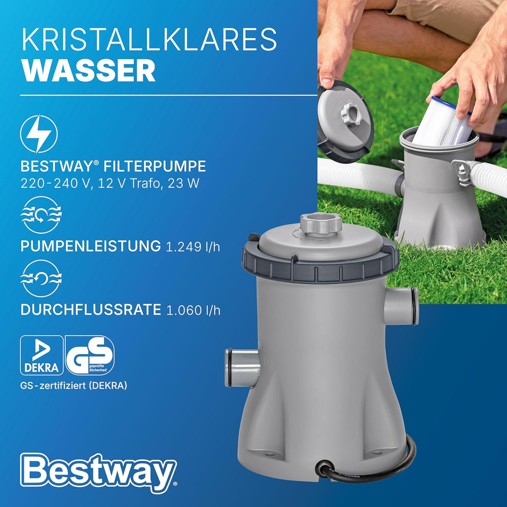 Bestway Power Steel Pool Oval – Bedienung