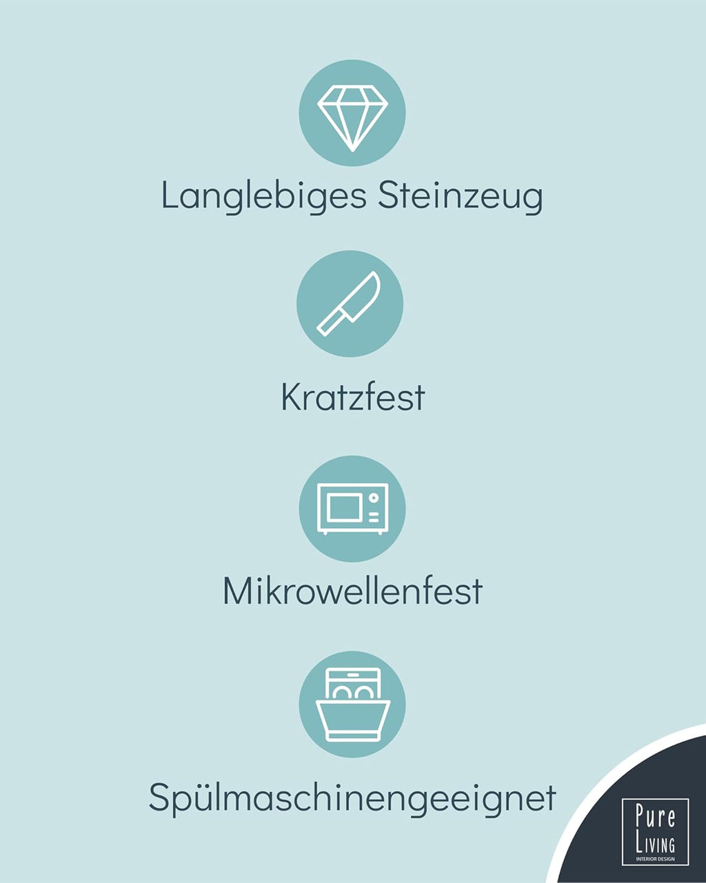 Kleine Dessertteller am Stapelrand