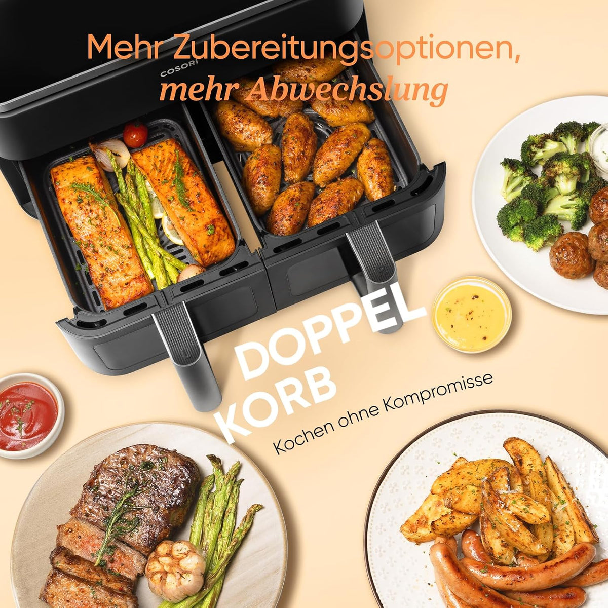 Produktbild: COSORI Airfryer – Rückansicht
