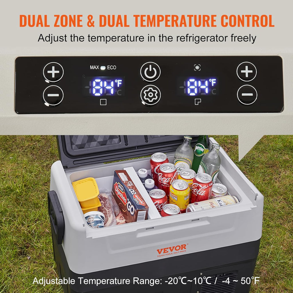 VEVOR 55L autokoelkast – digitaal temperatuurdisplay